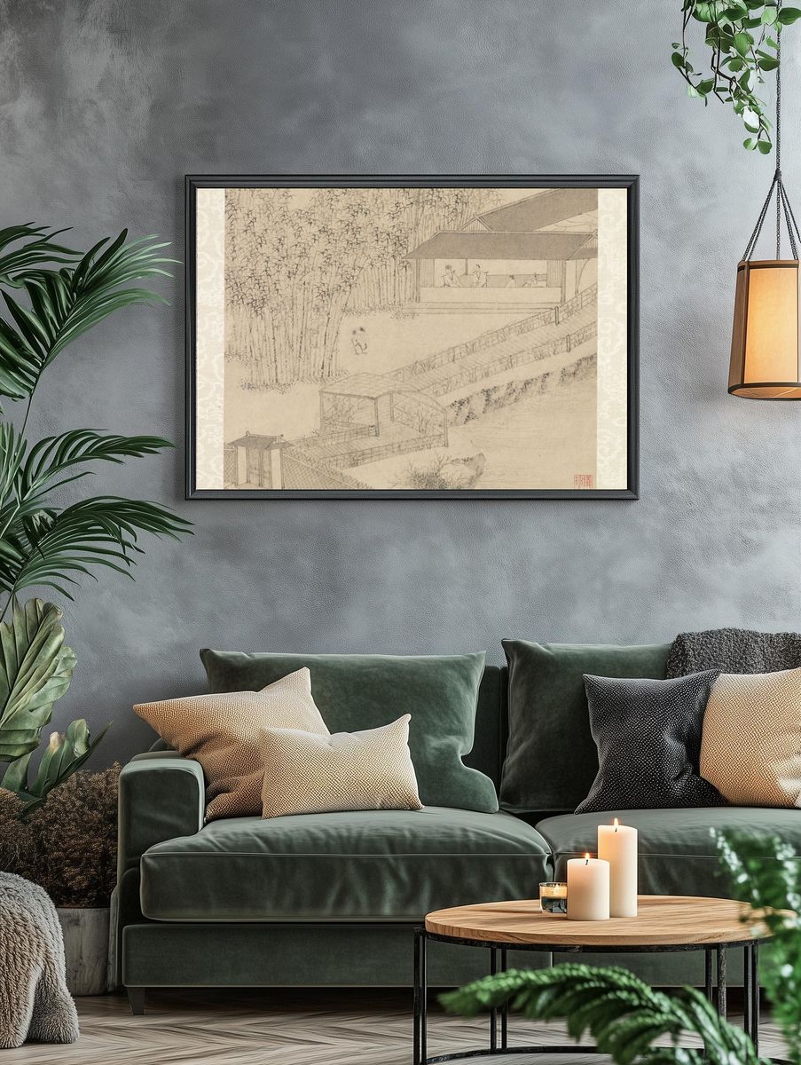 Garden of the Inept Administrator by Wen Zhengming — Art Print. — room view 4