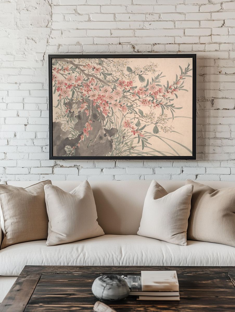 Garden Flowers by Chen Chun — Art Print. — room view 1