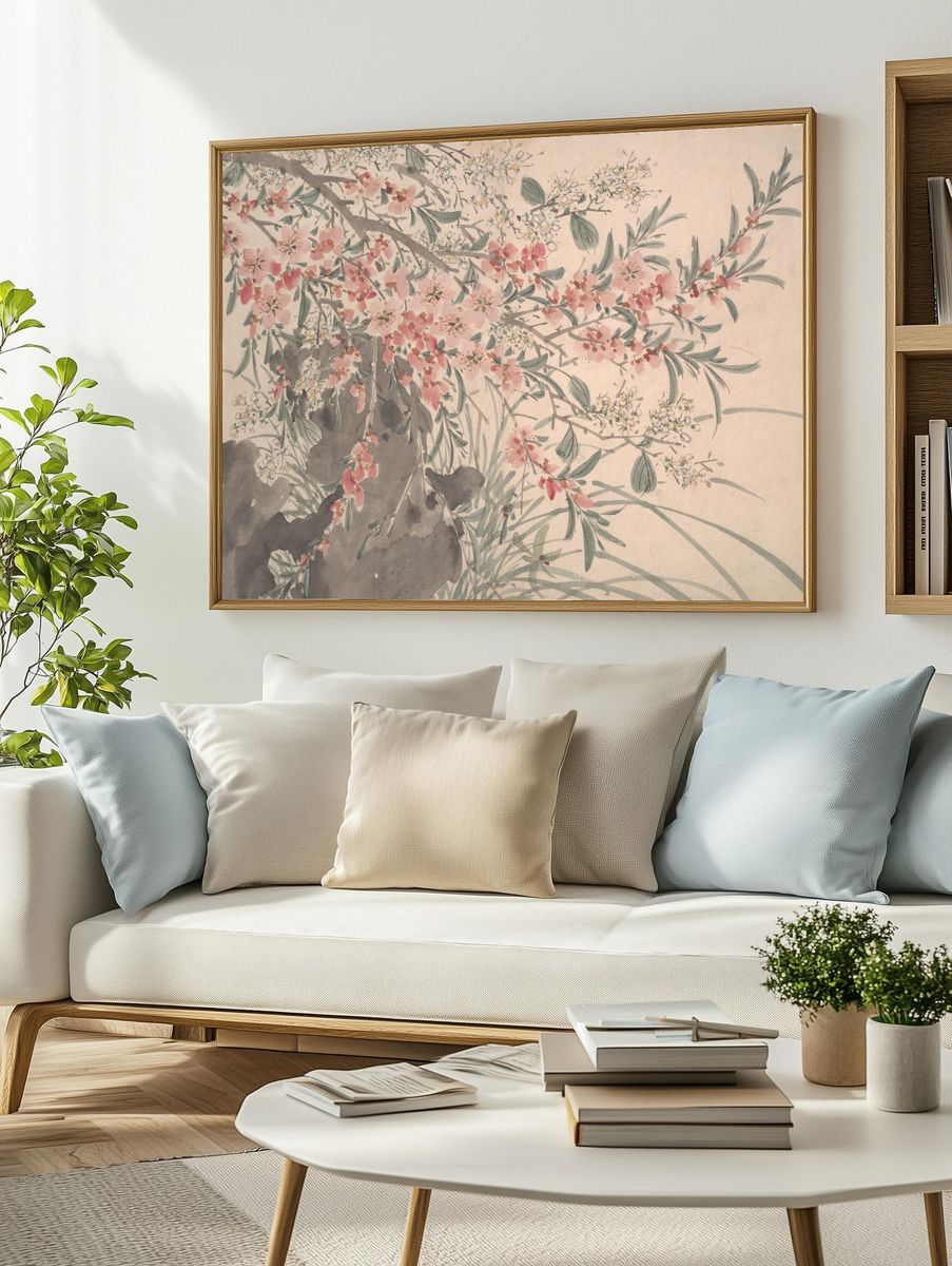 Garden Flowers by Chen Chun — Art Print. — room view 2