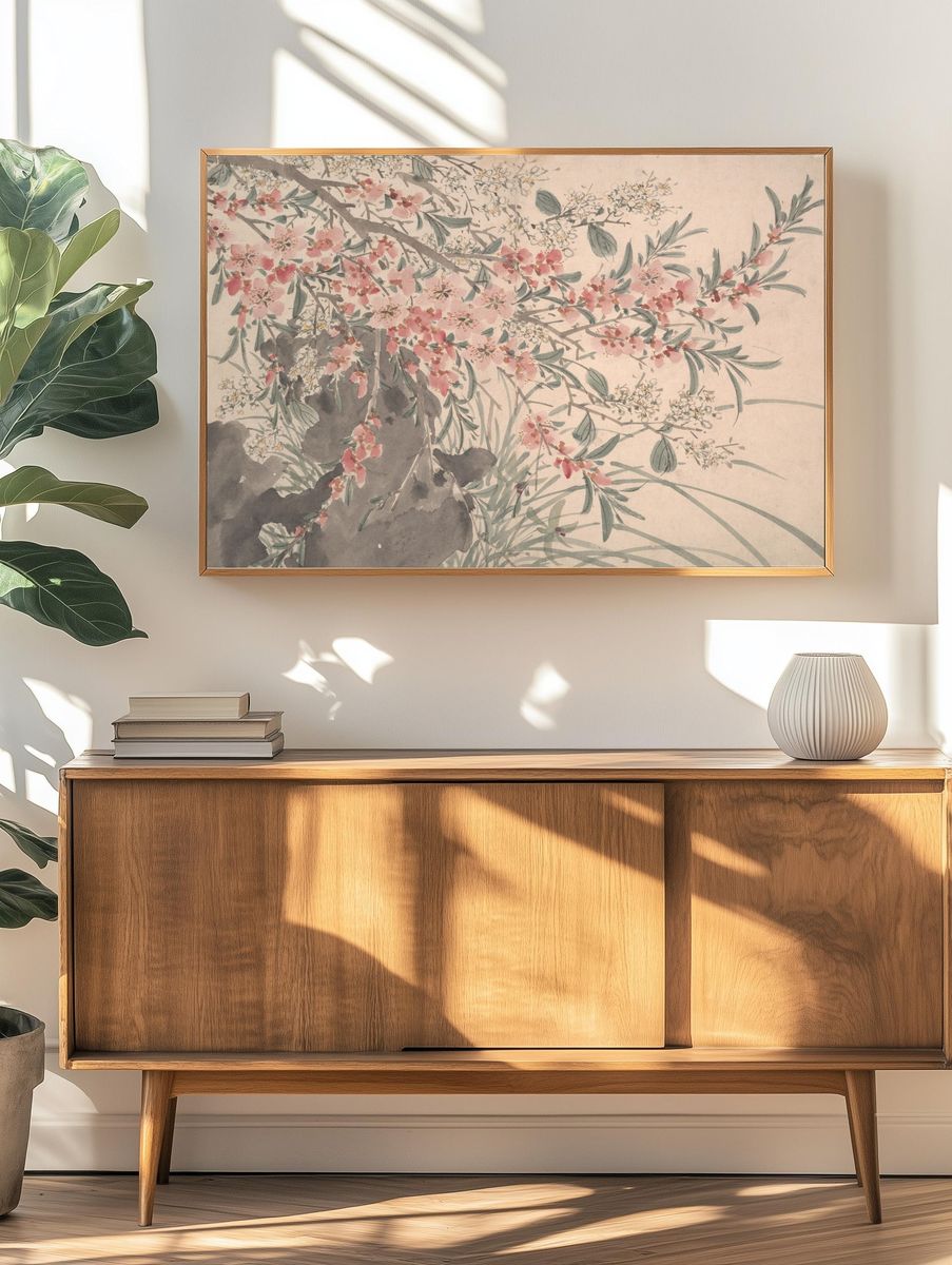 Garden Flowers by Chen Chun — Art Print. — room view 3