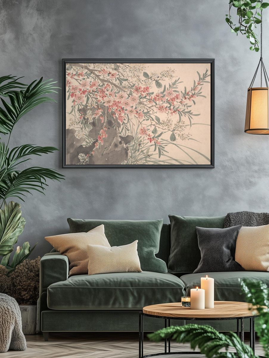 Garden Flowers by Chen Chun — Art Print. — room view 4