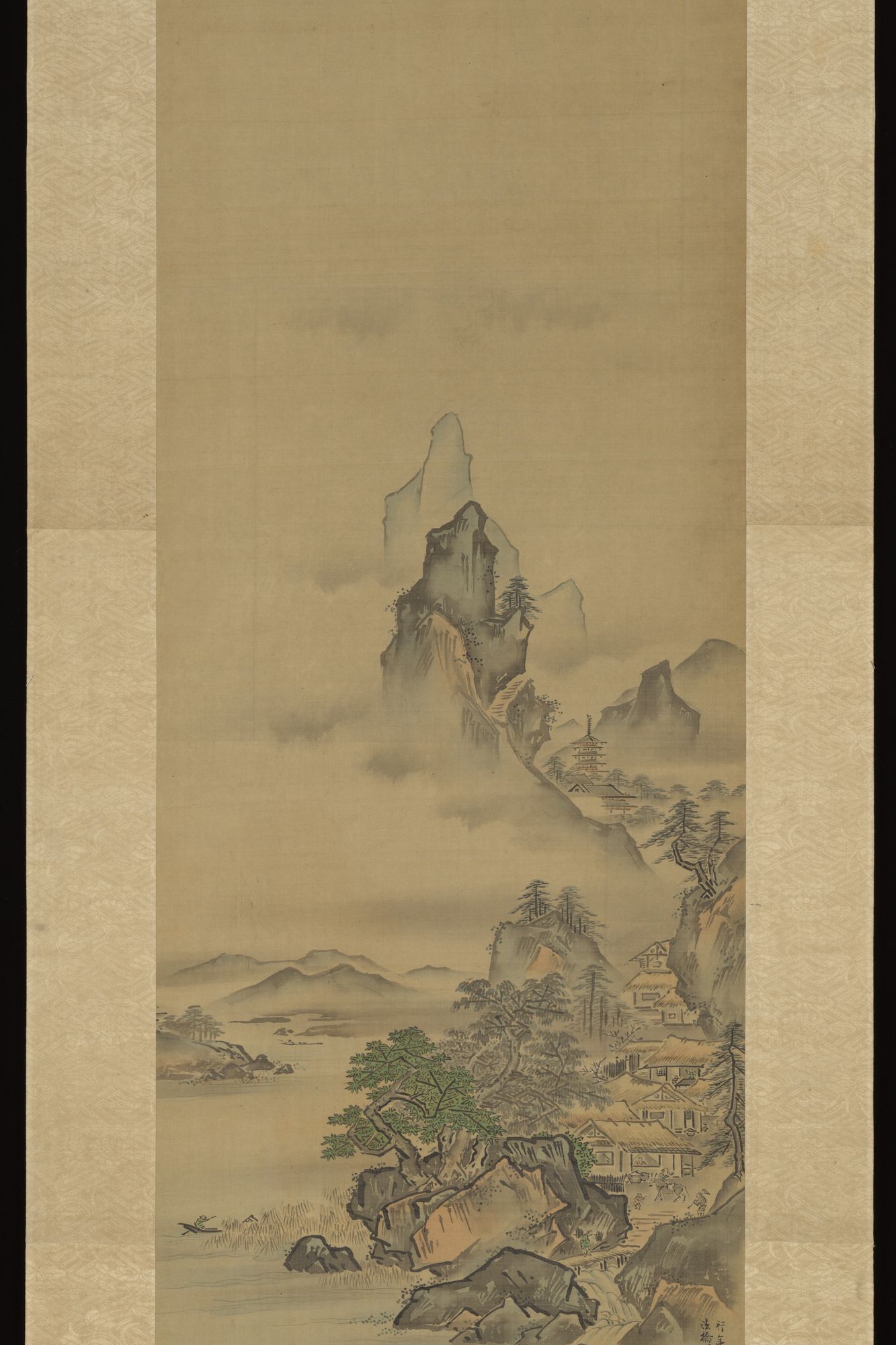 Mount Penglai with Eight Views of Xiao and Xiang by Kano Tansui Moritsune — Art Print. poster — fine-art art