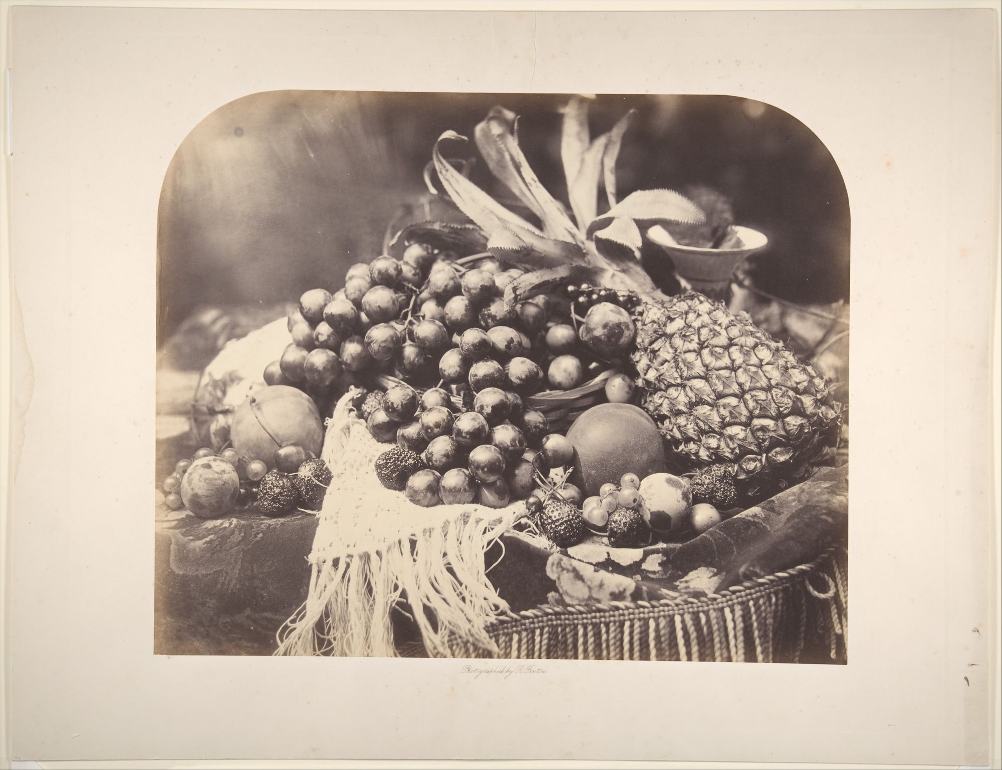 [Still Life with Fruit] by Roger Fenton — Art Print. poster detail