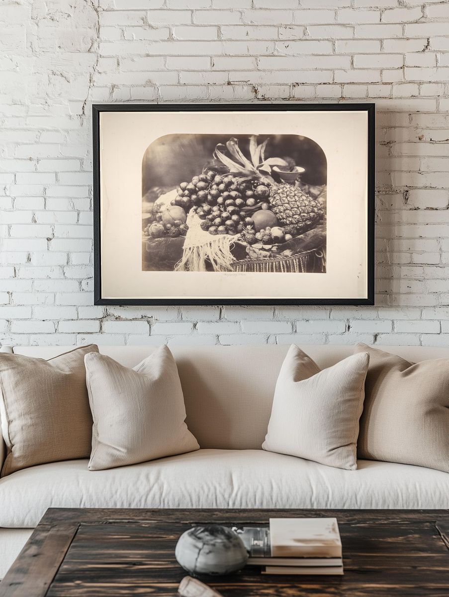 [Still Life with Fruit] by Roger Fenton — Art Print. room preview