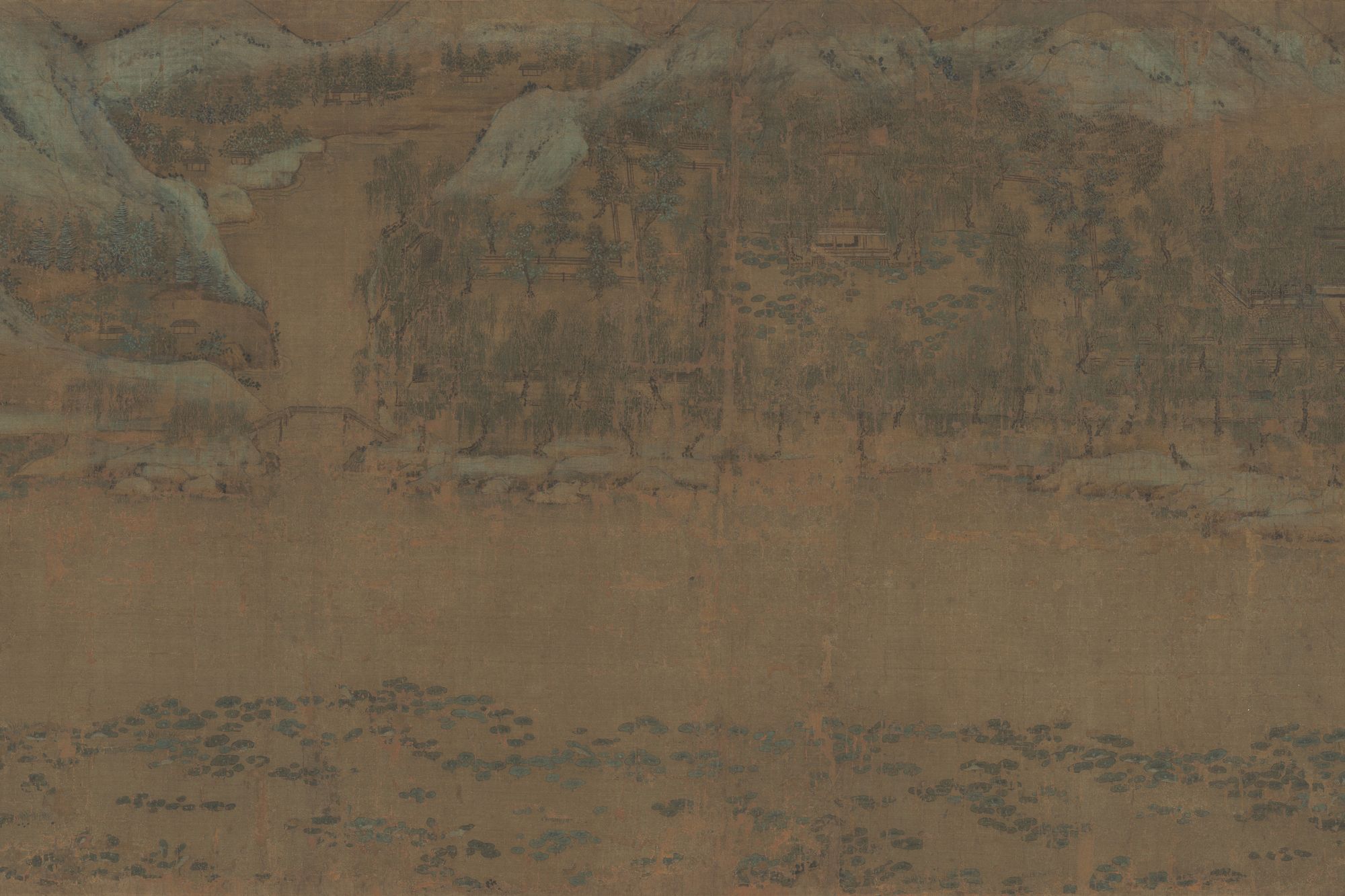 Fisherman's Lodge At Mount Xisai by Li Jie — Art Print. poster detail