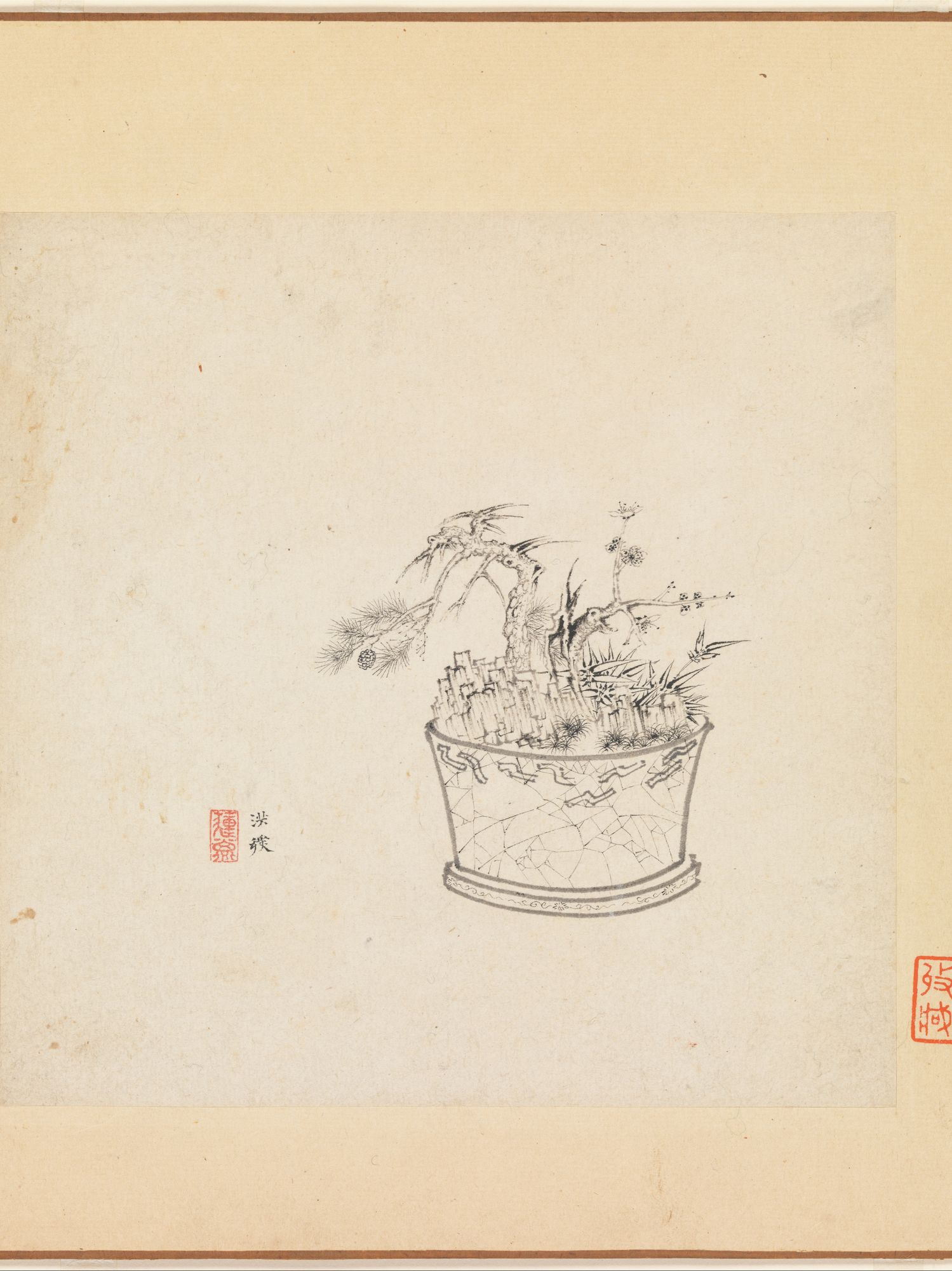 Miscellaneous Studies by Chen Hongshou — Art Print. poster — fine-art art