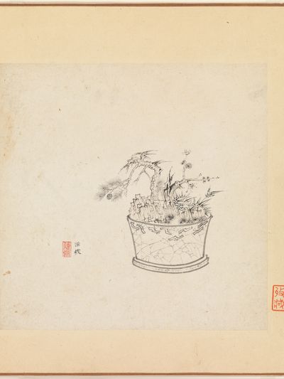 Miscellaneous Studies by Chen Hongshou — Art Print.