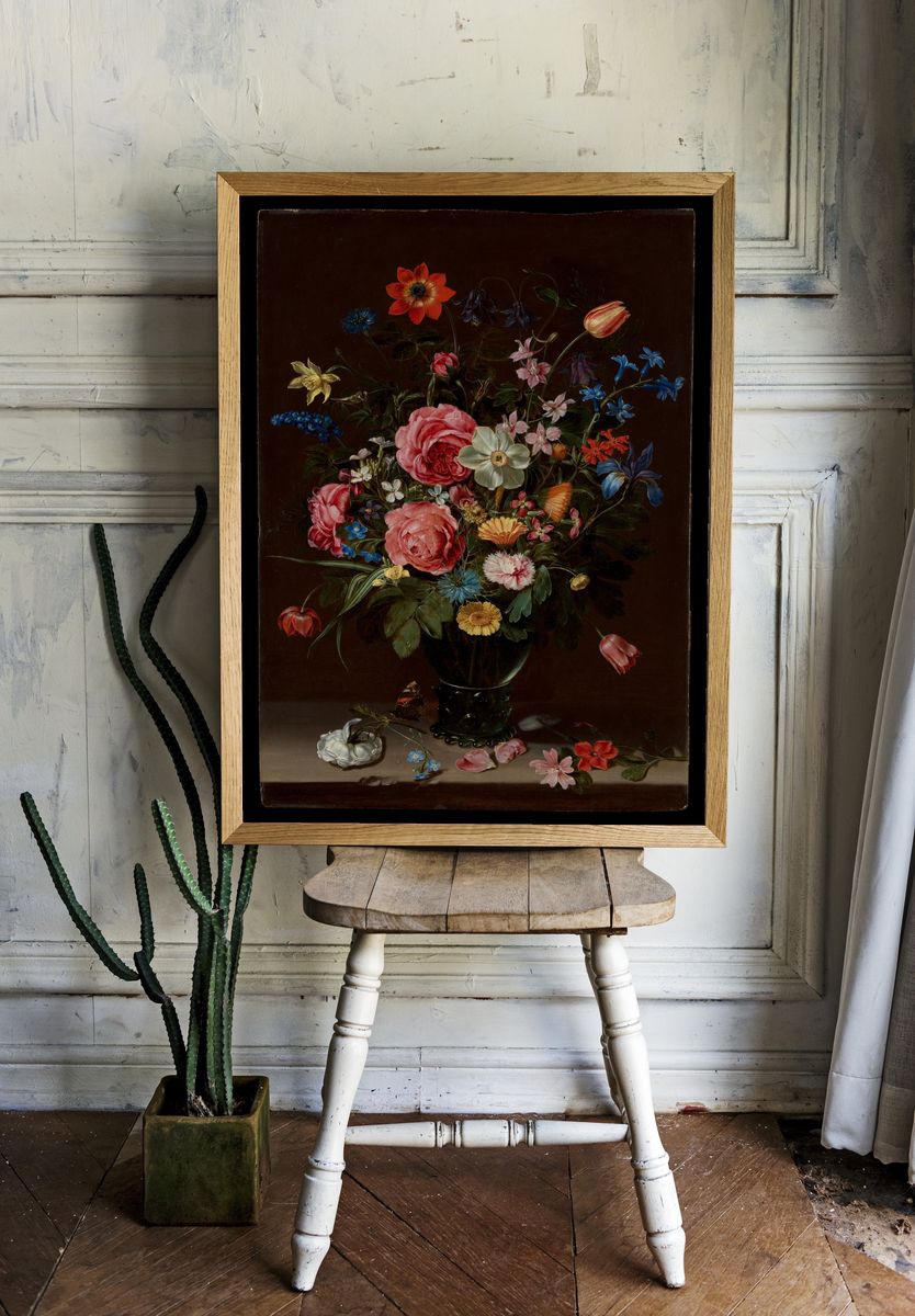A Bouquet of Flowers by Clara Peeters — Art Print. — room view 1