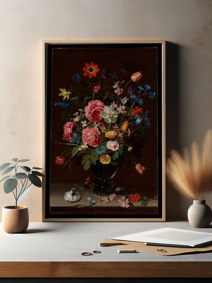 A Bouquet of Flowers by Clara Peeters — Art Print. — room view 2