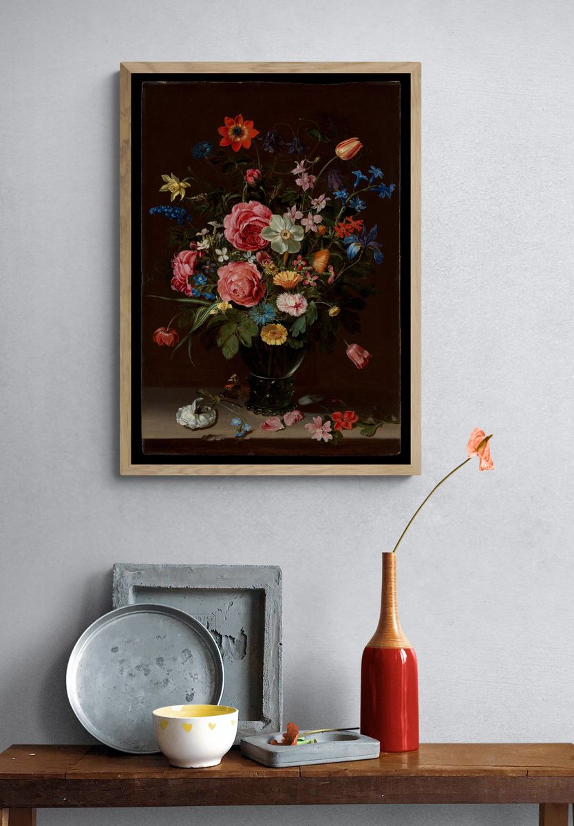 A Bouquet of Flowers by Clara Peeters — Art Print. — room view 3