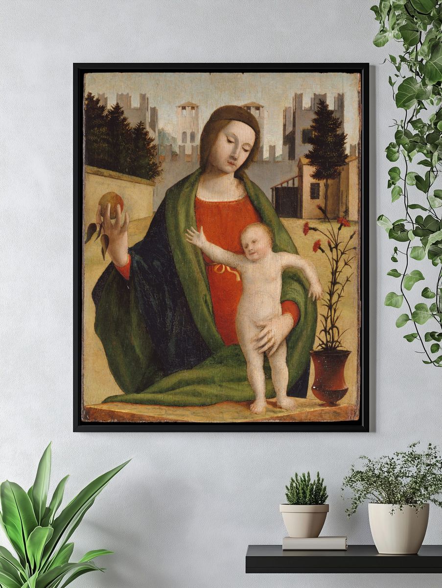 Madonna and Child by Bramantino (Bartolomeo Suardi) — Art Print. — room view 4