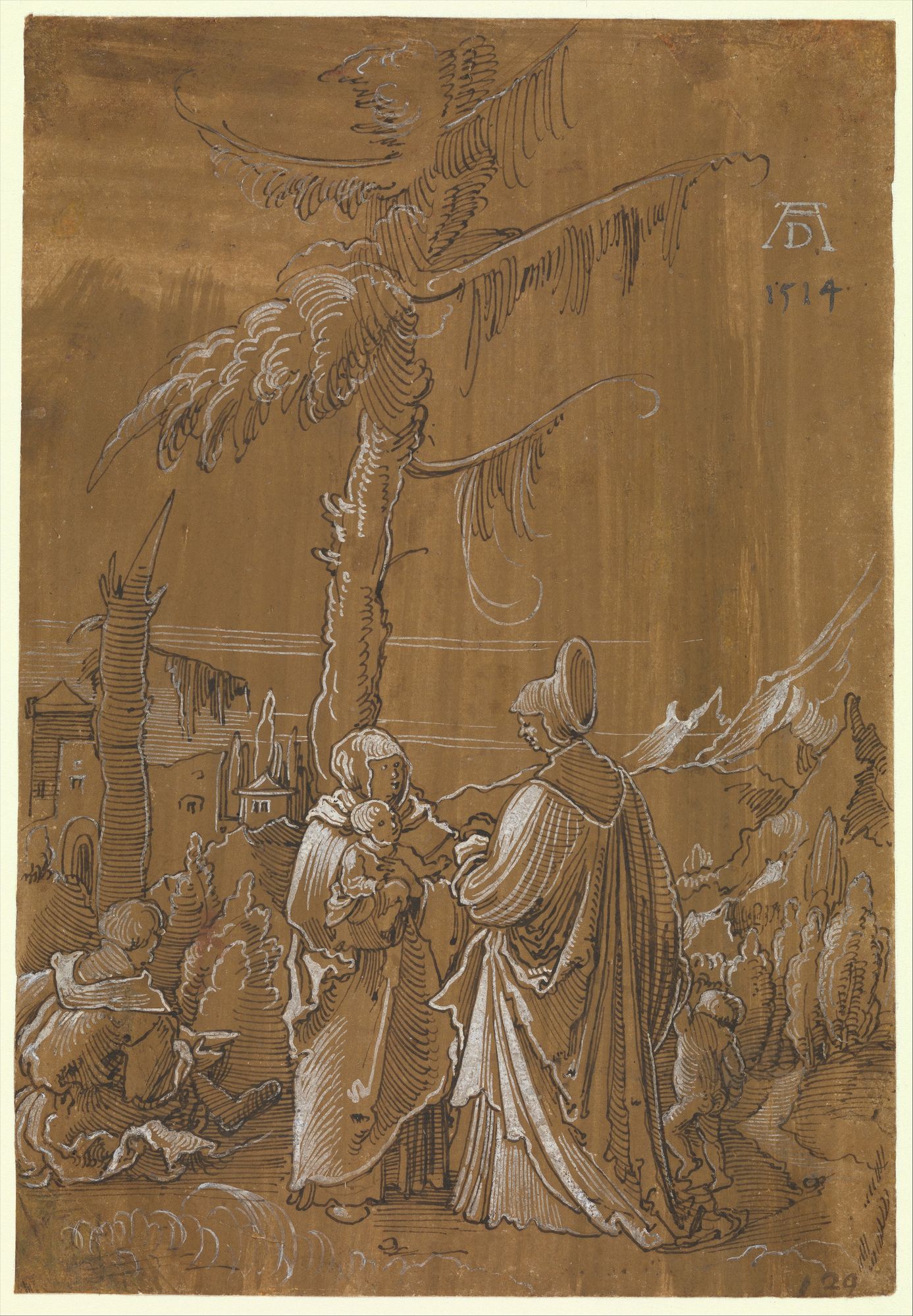 The Holy Family with Saint Elizabeth and the Infant Saint John by Albrecht Altdorfer — Art Print. poster — fine-art art