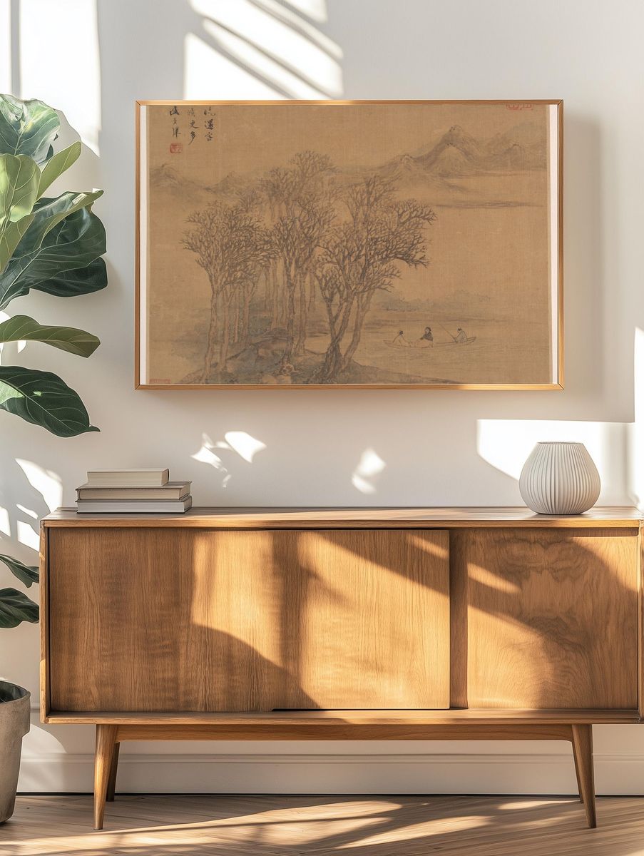 Landscapes after Tang-dynasty poems by Sheng Maoye — Art Print. — room view 3