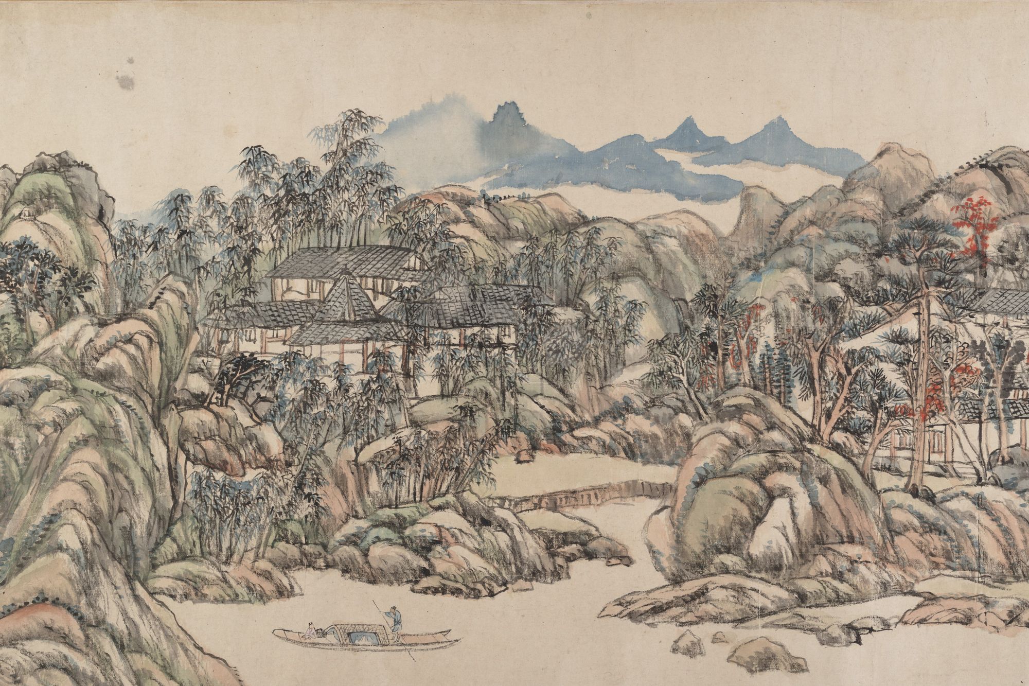 Wangchuan Villa by Wang Yuanqi — Art Print. poster detail