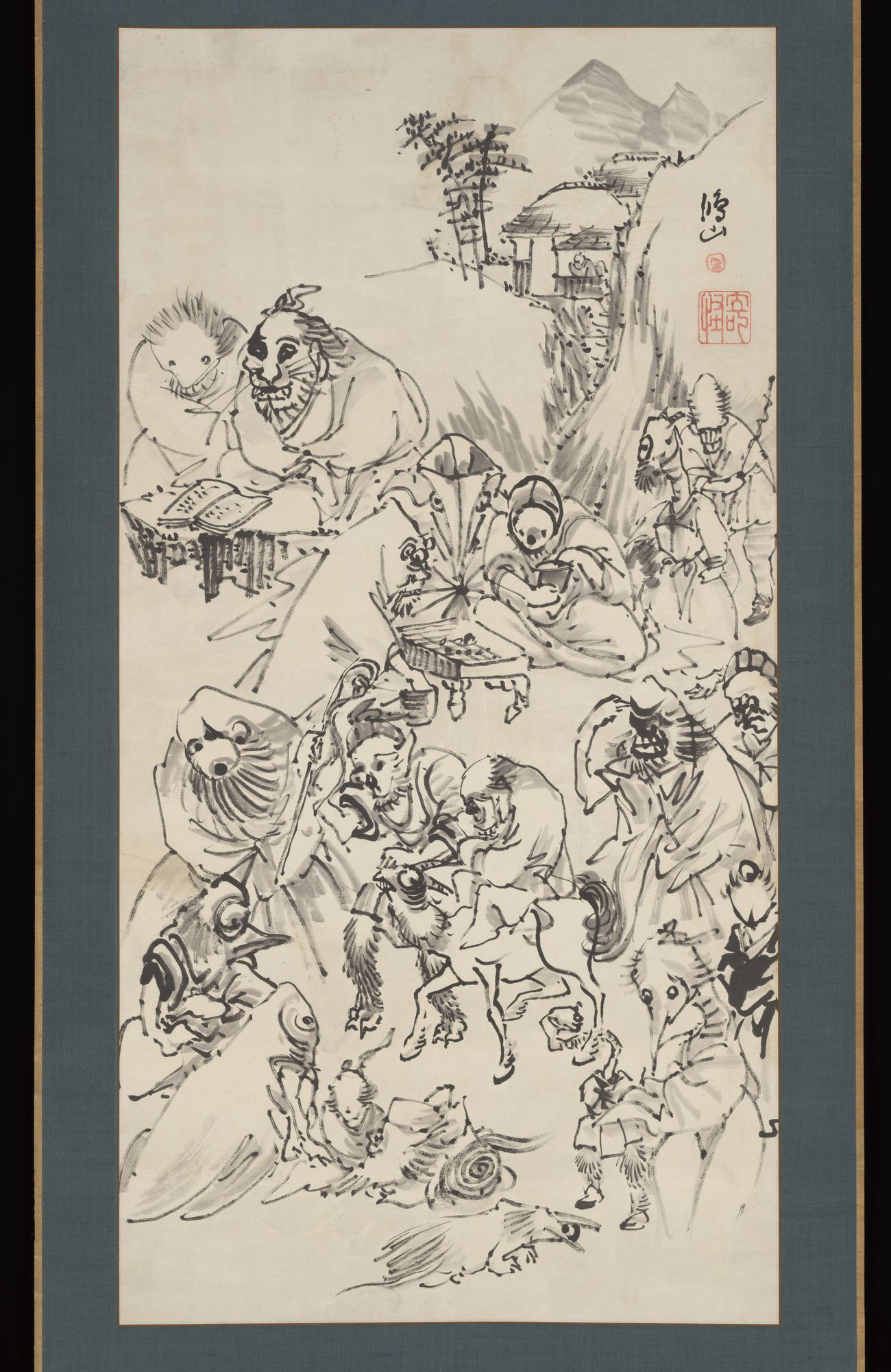 Demons and Monsters by Takai Kōzan 高井鴻山 — Art Print. poster detail