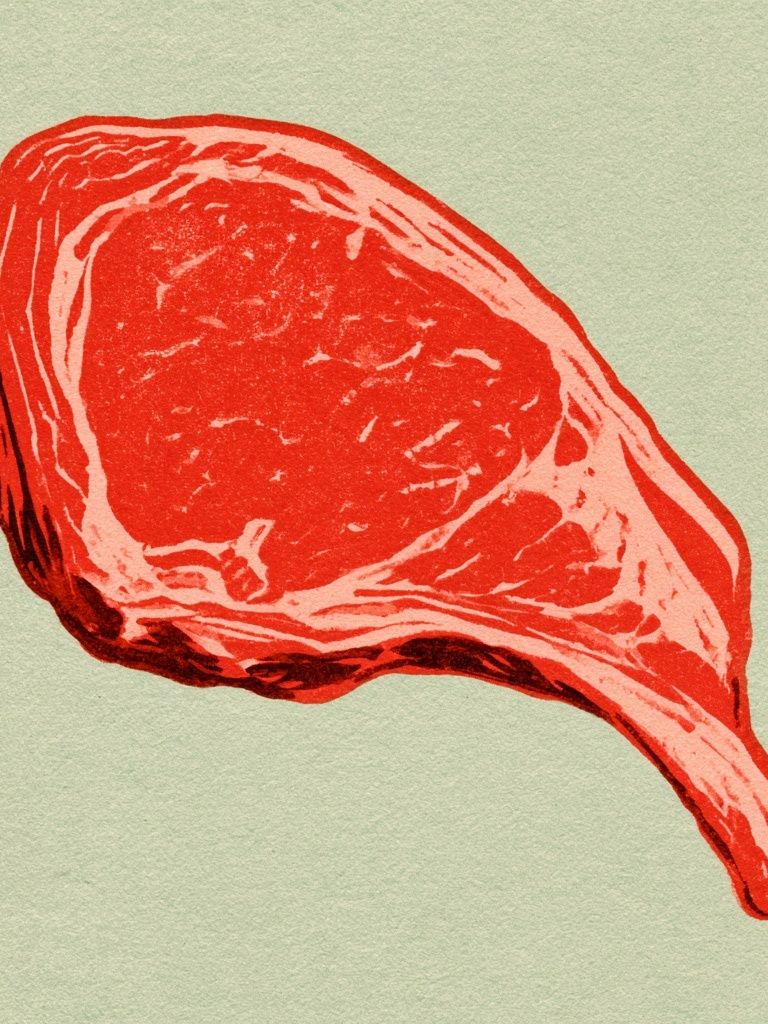 Steak Illustration Poster. poster detail