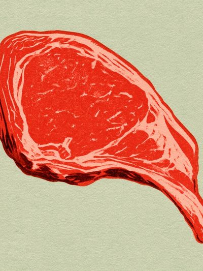 Steak Illustration Poster.