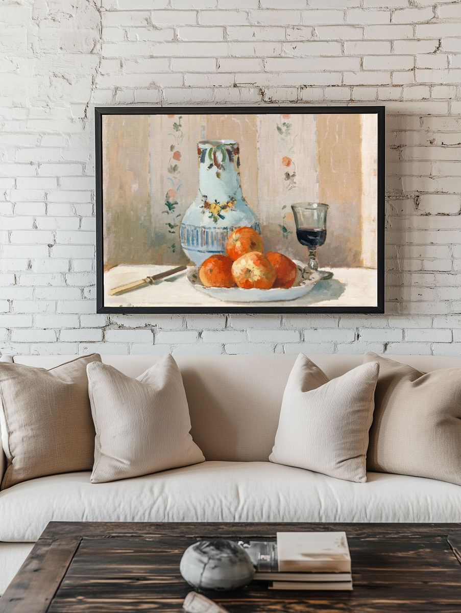 Still Life Apples Pitcher (1872). — room view 1