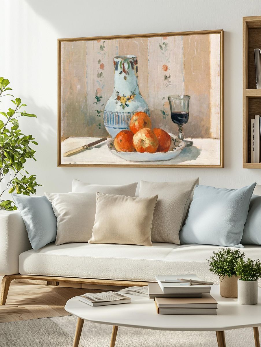 Still Life Apples Pitcher (1872). — room view 2