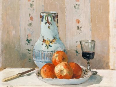 Still Life Apples Pitcher (1872). poster print