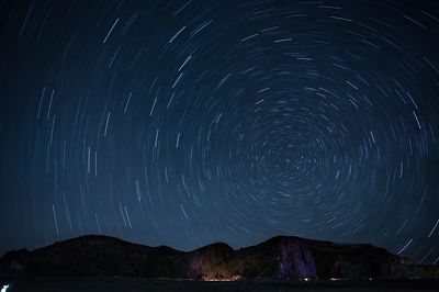 Star Trail Night Sky Poster