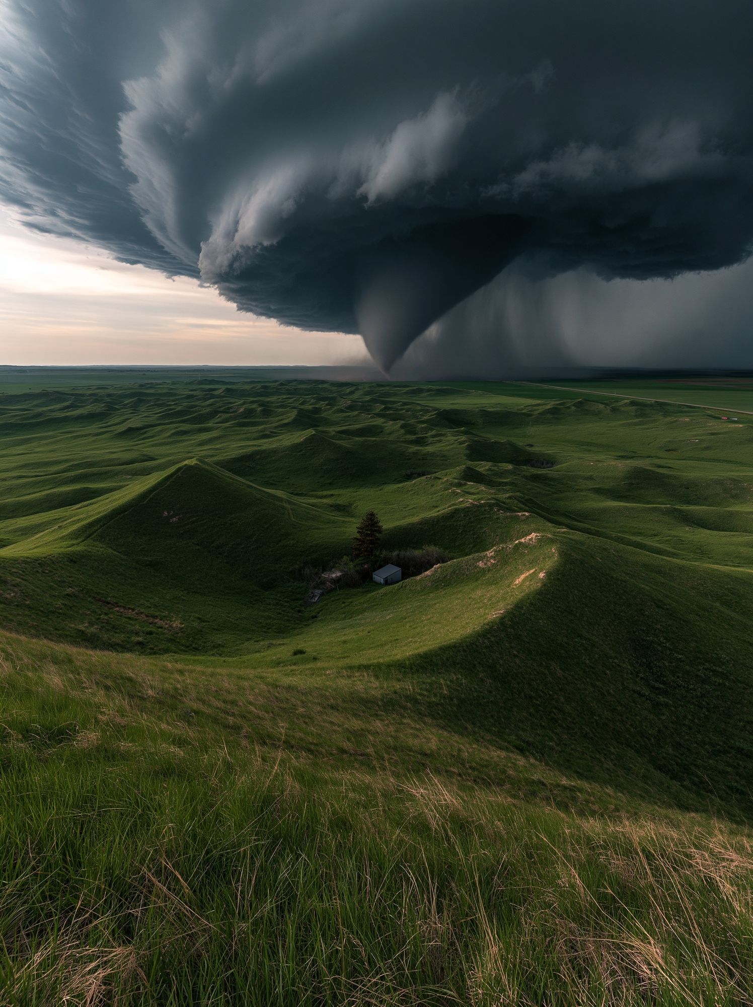 Storm Over Green Hills Photography Poster. poster — photography art