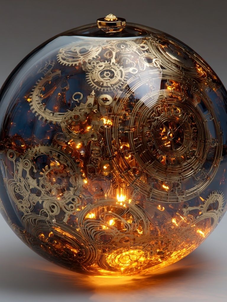 Golden Gears — Steampunk Print. poster detail