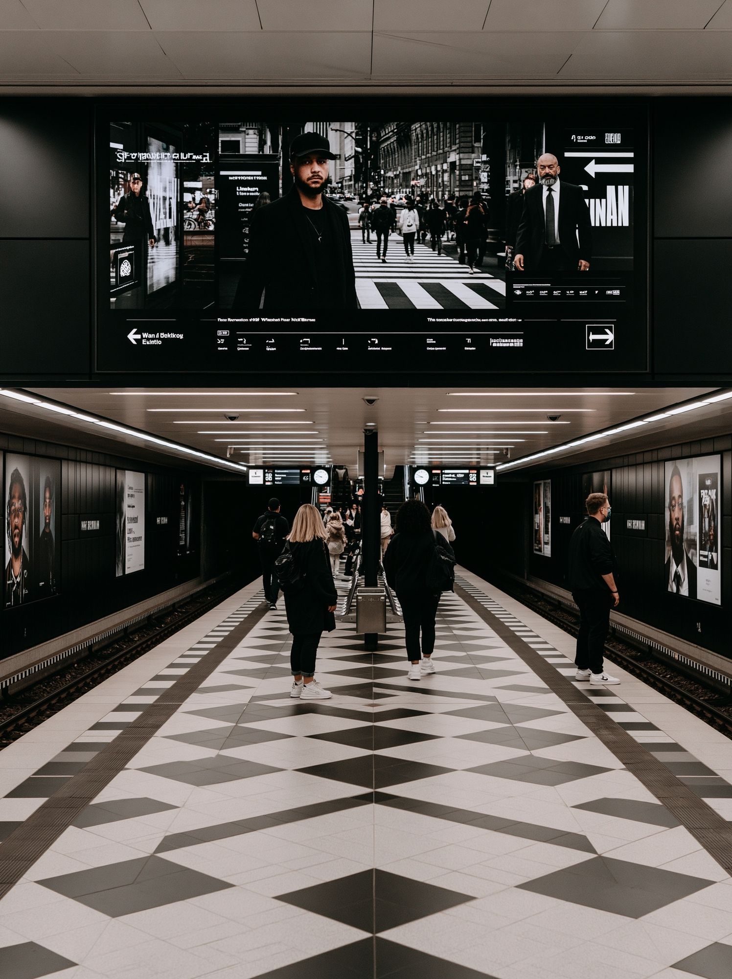 Subway Platform Street Photography Poster. poster — photography art