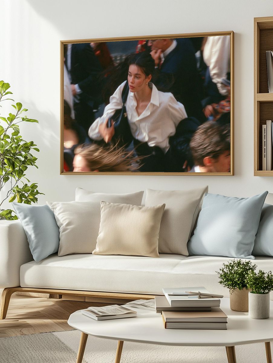 Crowd Motion Street Photography Poster. — room view 2