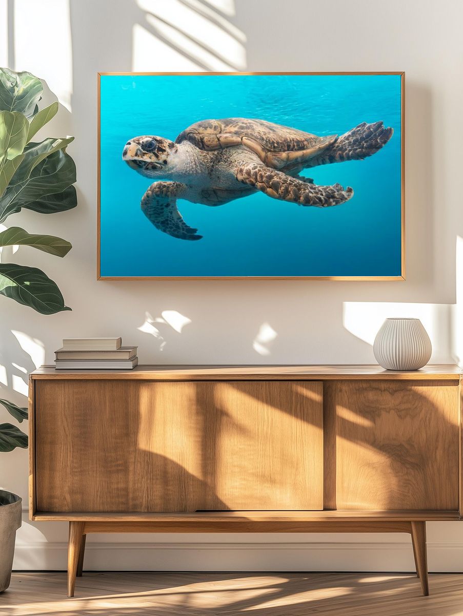turtle glides water Texas State. — room view 3