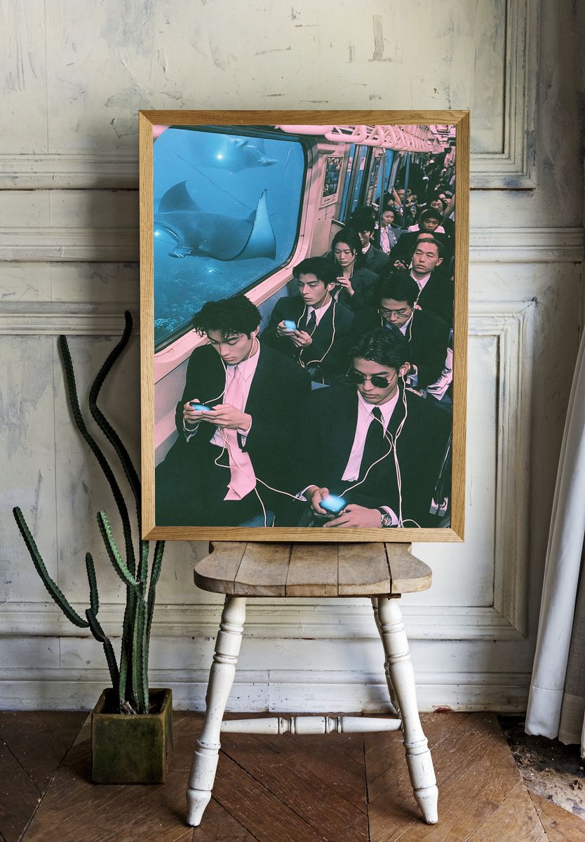 Subway Commute Photography Poster. room preview