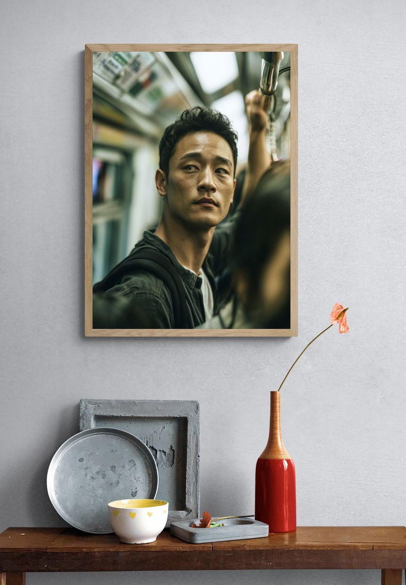 Subway Portrait Photography Poster. — room view 3