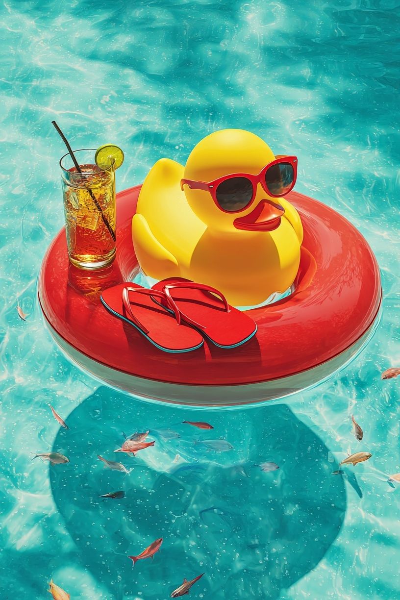 Summer Vibes — Fun Pool Print. poster detail