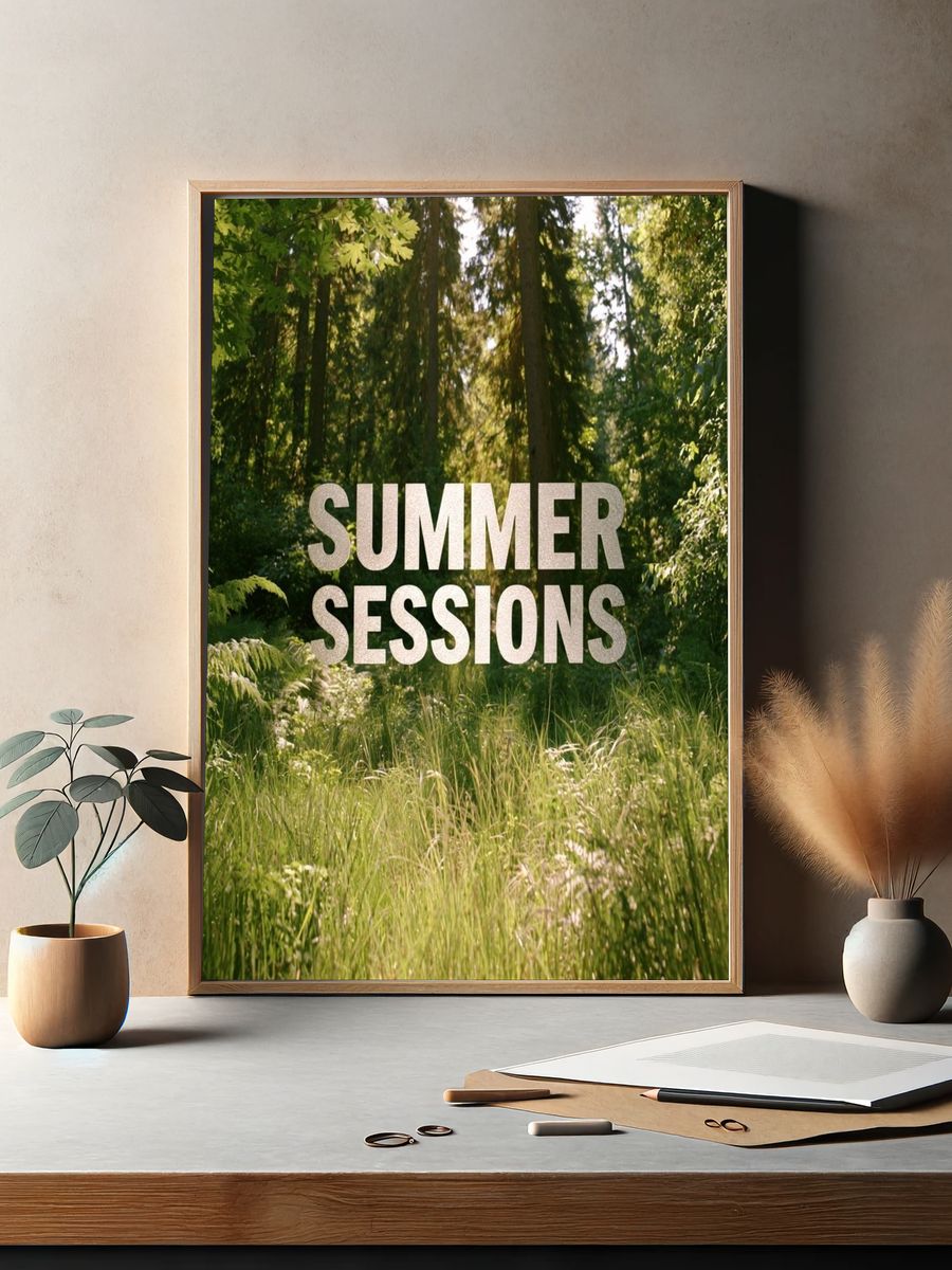 Summer Sessions Forest Poster. — room view 2