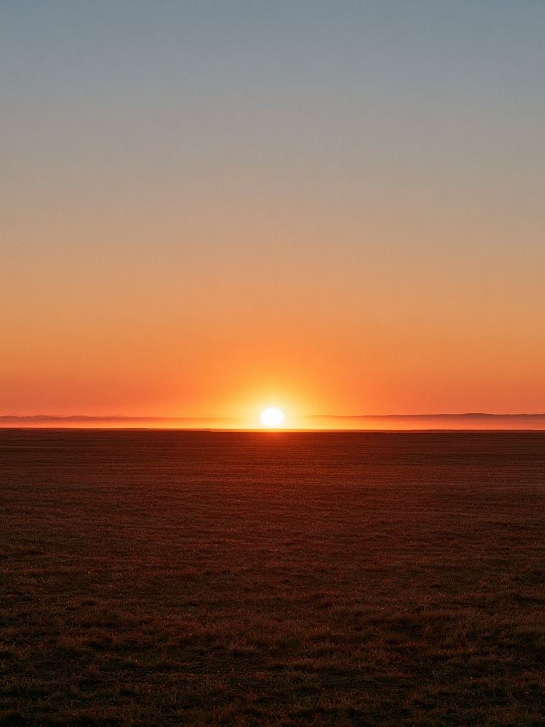Sunset Horizon Landscape Poster. poster — nature art