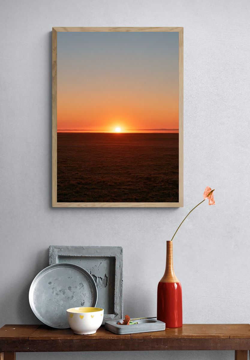 Sunset Horizon Landscape Poster. — room view 3