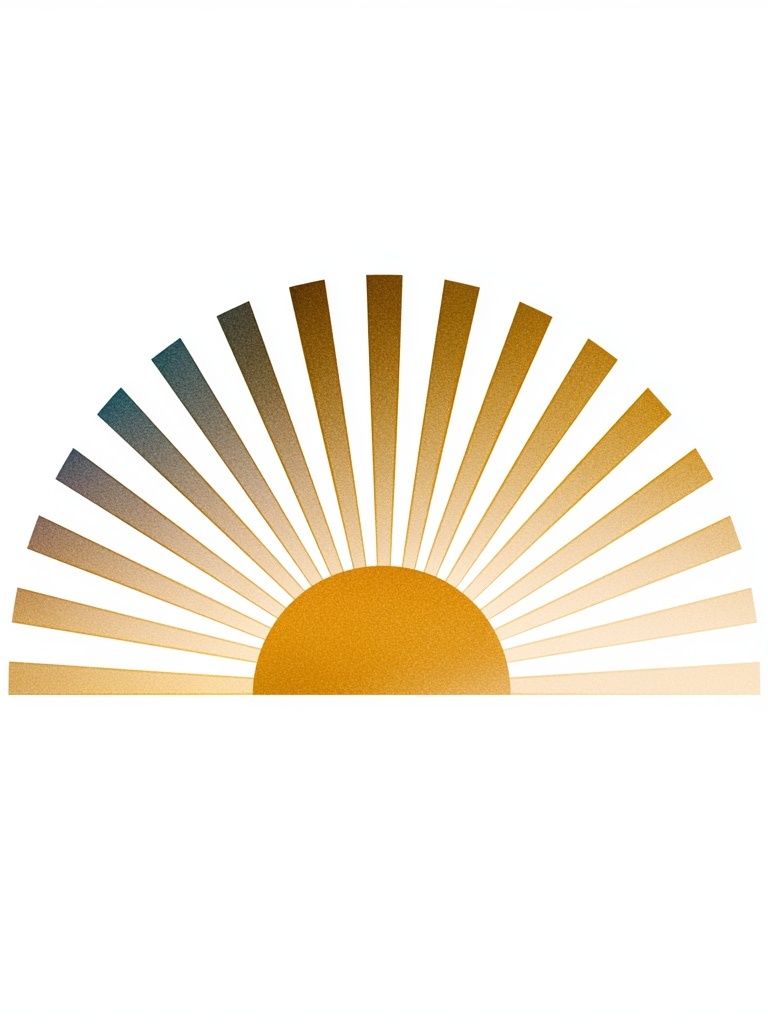 Golden Sunrise Minimalist Poster. poster detail