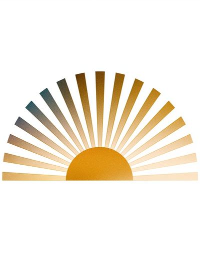 Golden Sunrise Minimalist Poster.