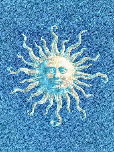 Sun Illustration Poster