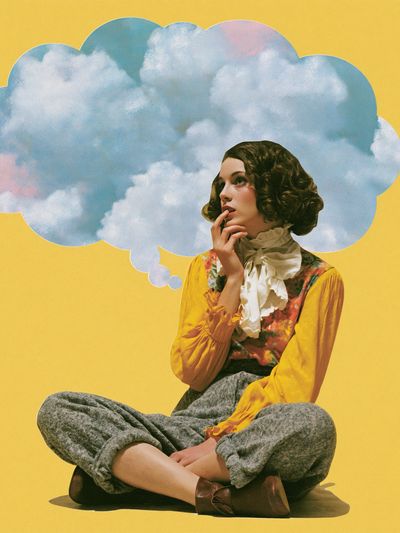 Dreamy Thought Bubble Print.