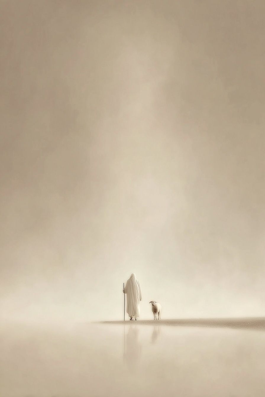Desert Shepherd Surrealism Print. poster detail