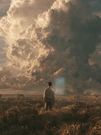 Surreal Storm Horizon Print.
