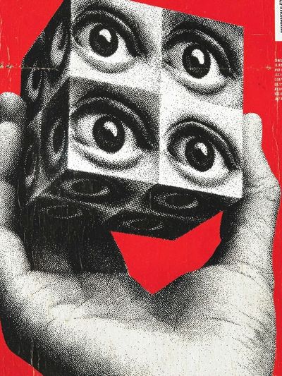 Surreal Eyes Collage Poster. poster print