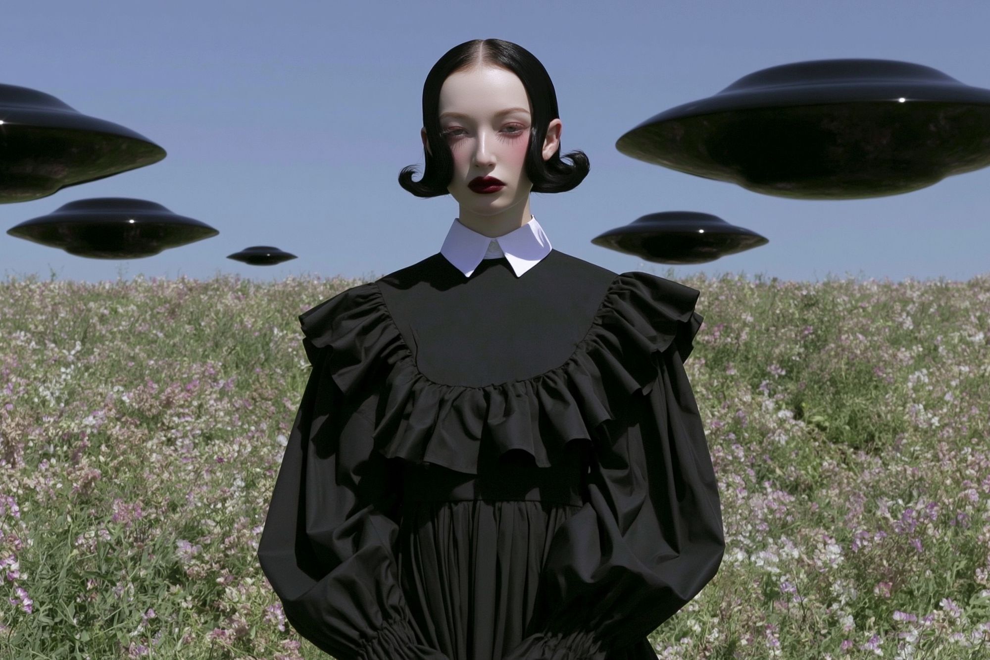 Surreal Fashion Portrait Print. poster detail