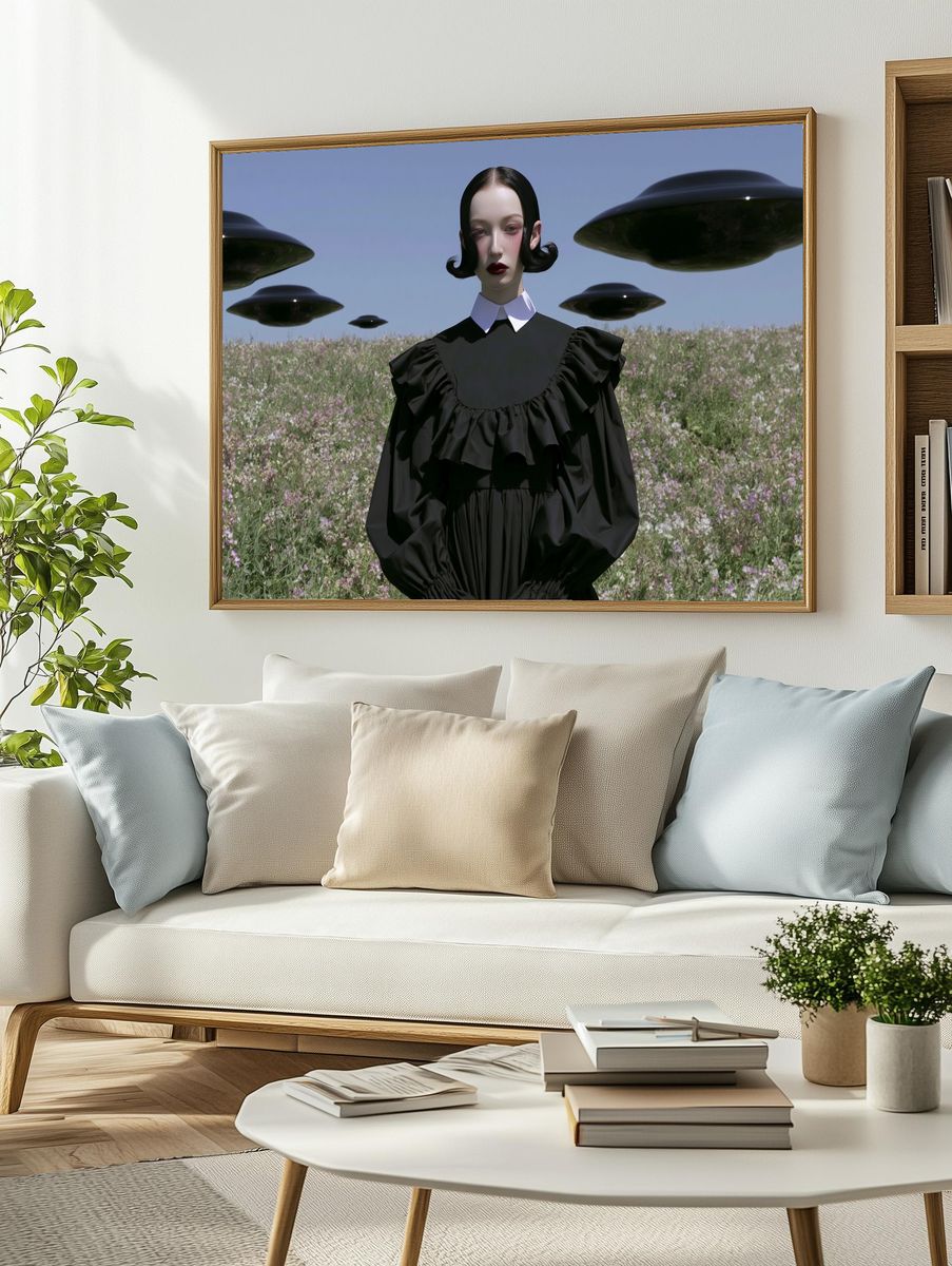 Surreal Fashion Portrait Print. — room view 2