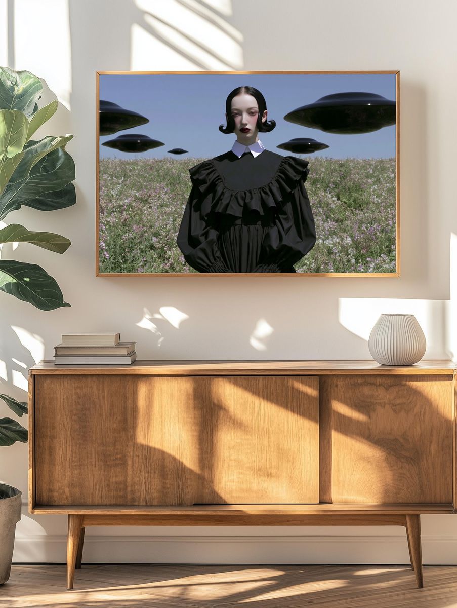 Surreal Fashion Portrait Print. — room view 3