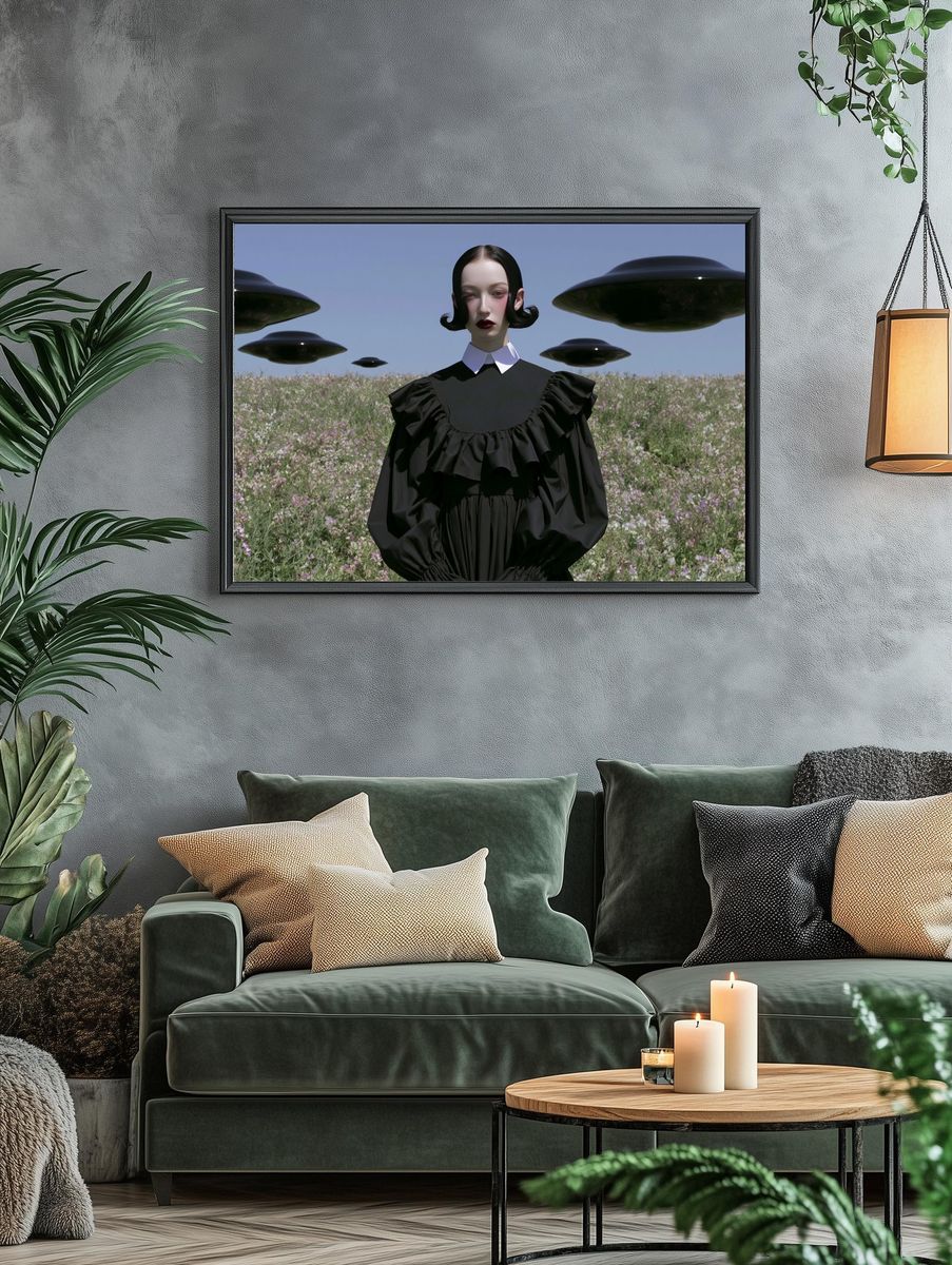 Surreal Fashion Portrait Print. — room view 4