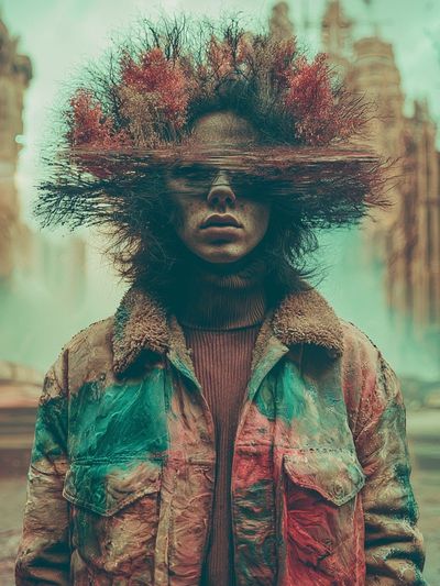 Surreal Urban Portrait Poster.
