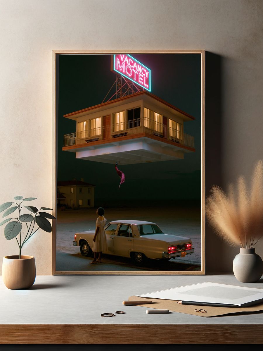 Vacancy Motel Surrealism Print. — room view 2