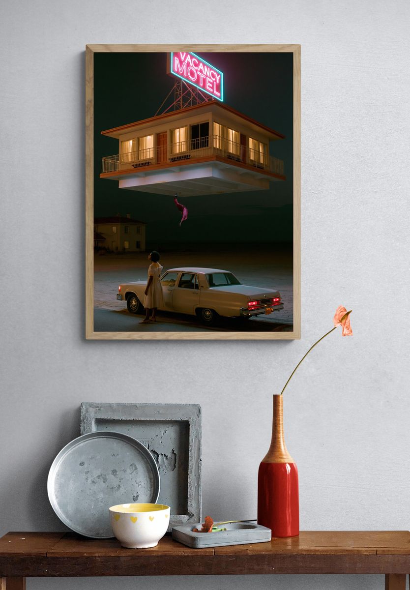 Vacancy Motel Surrealism Print. — room view 3